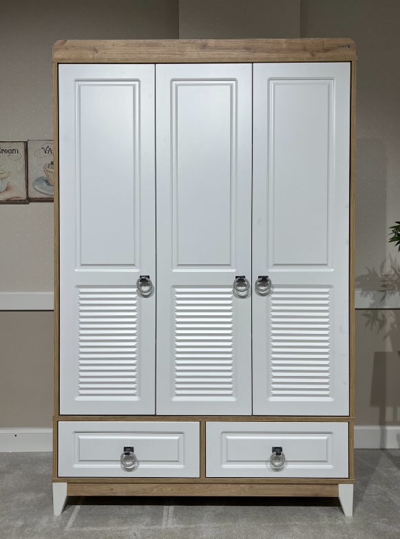 Nova Ahşap 3 Kapaklı Dolap