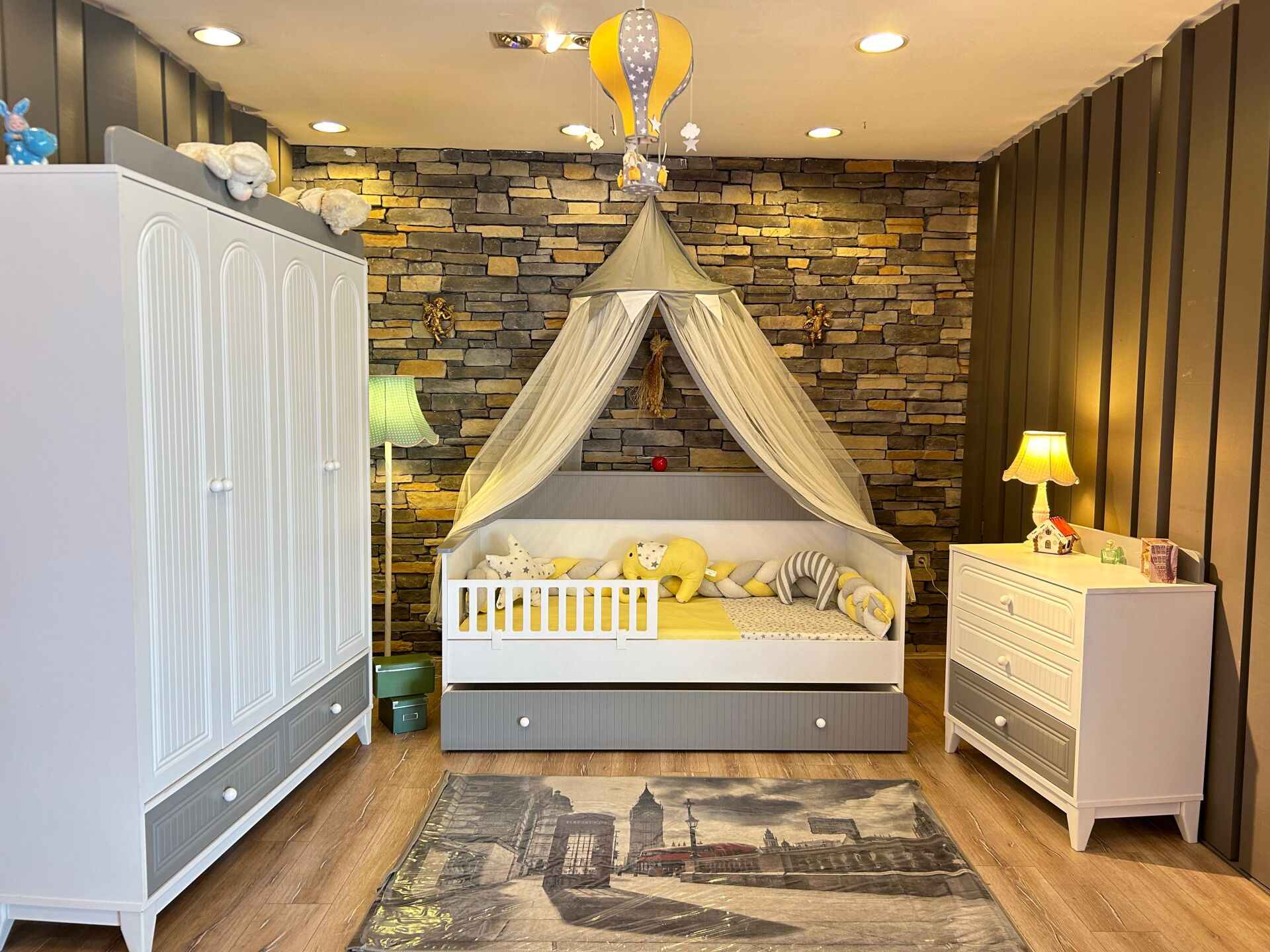 Grey Mega Çocuk Odası Takımı